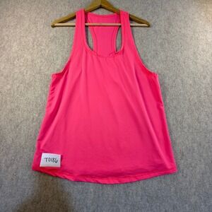 Kyodan Womens Neon Pink Racerback Athletic Tank Top Mesh Performance Shirt Small